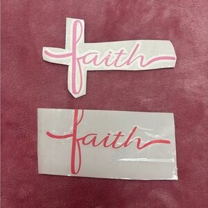 Faith vinyl decal